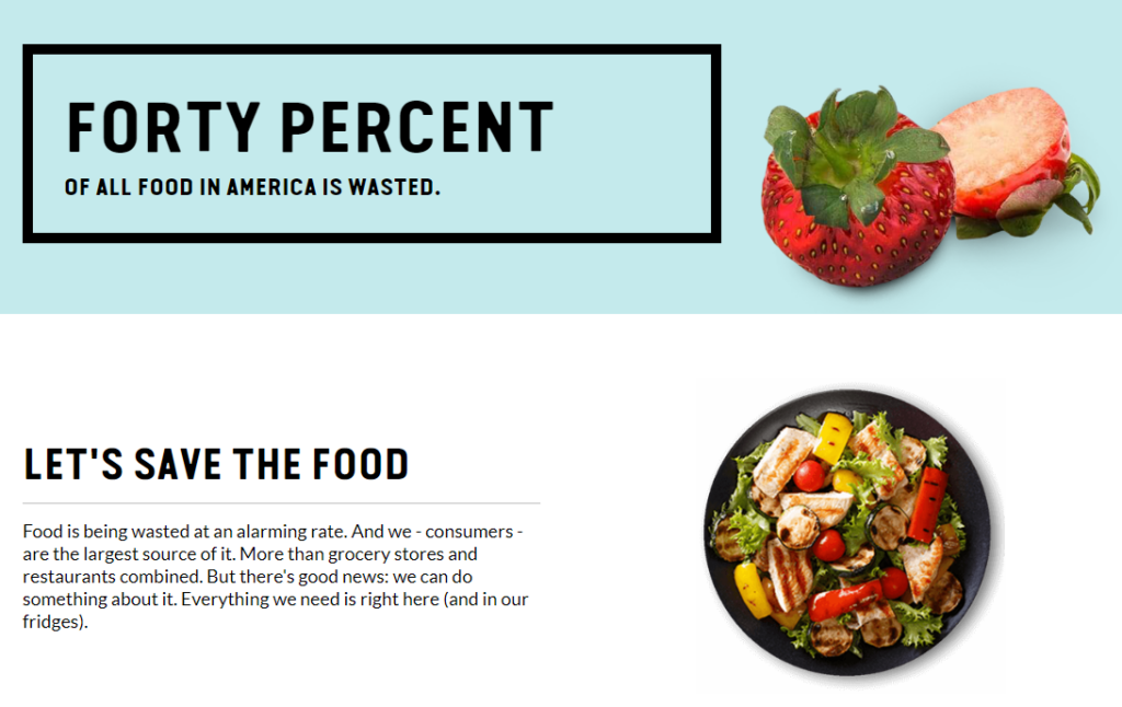 Save the Food Website Screenshot of Savethefood.com home page